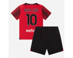 Maillot de foot AC Milan Rafael Leao #10 Domicile enfant 2023-24 Manches Courte (+ pantalon court)